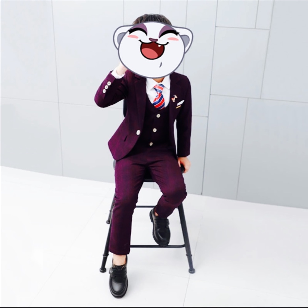 Suit 4 pieces Kids Wedding Suit